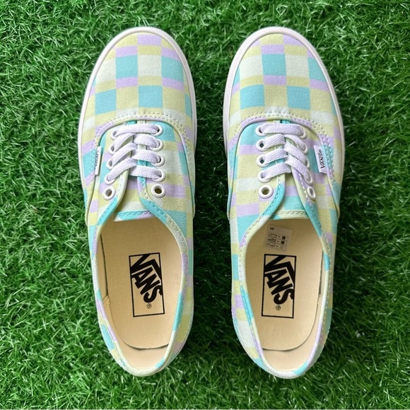 💫Vans Authentic Stacked Pastel Picnic Mixed Plaid SEND OFFERS - Picture 6 of 9